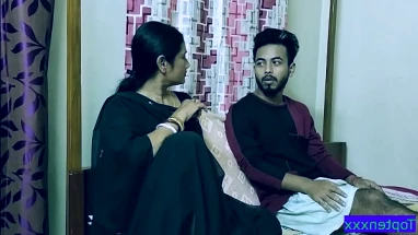 Indian teen boy amazing sex with hot stepmother